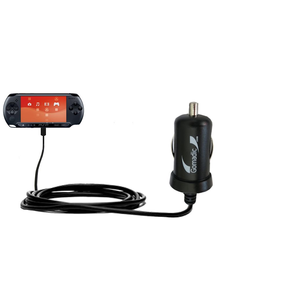 Mini Car Charger compatible with the Sony PSP