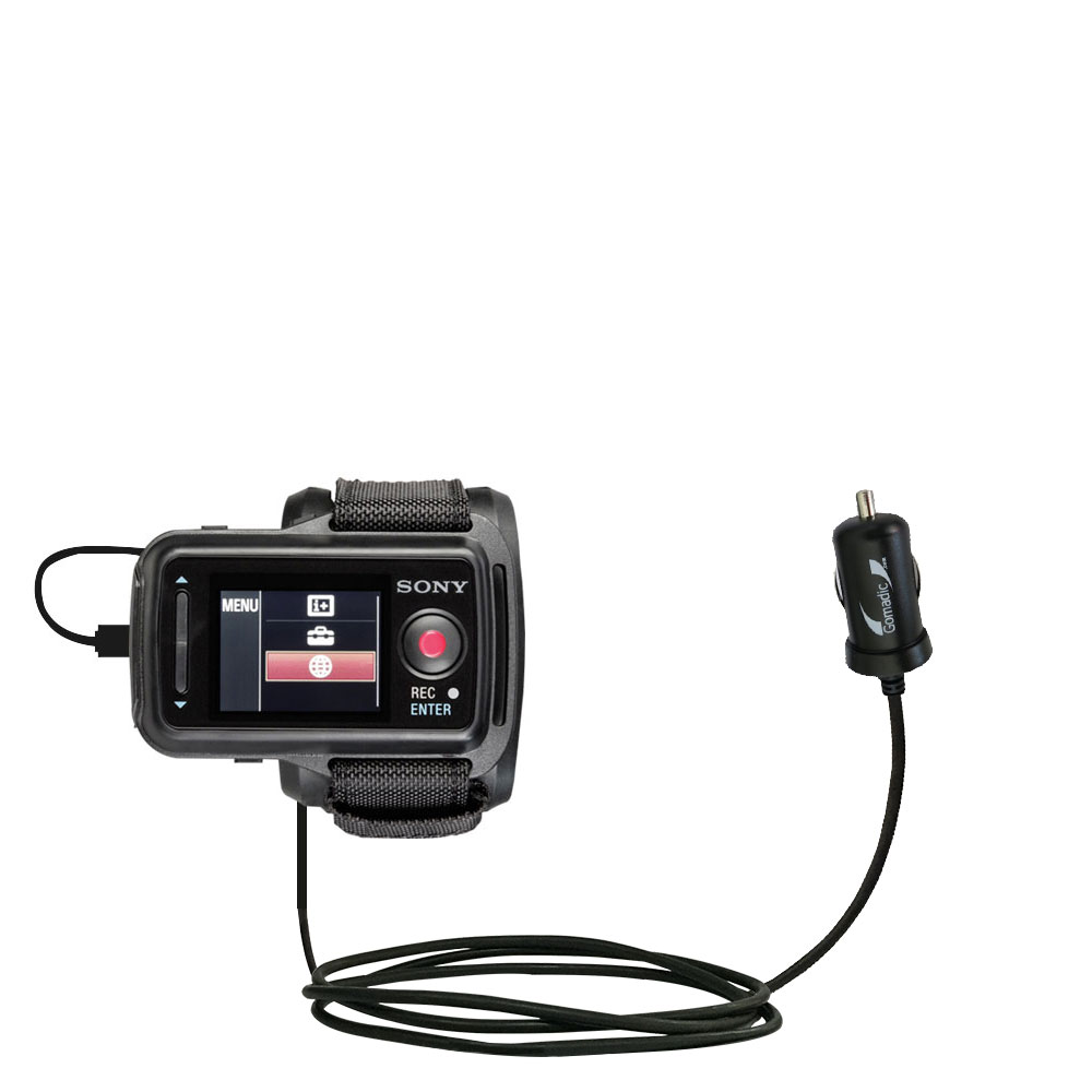 Mini Car Charger compatible with the Sony RM-LVR2