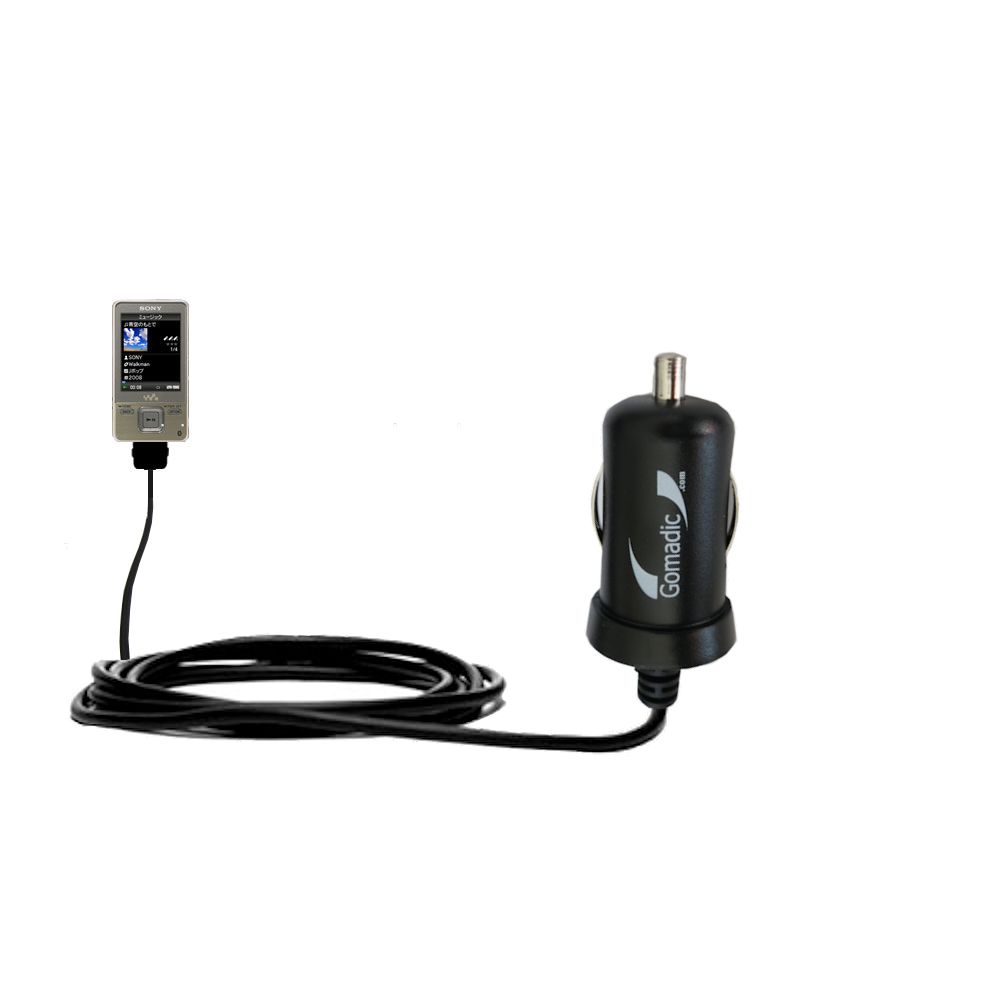 Mini Car Charger compatible with the Sony Walkman NW-A820