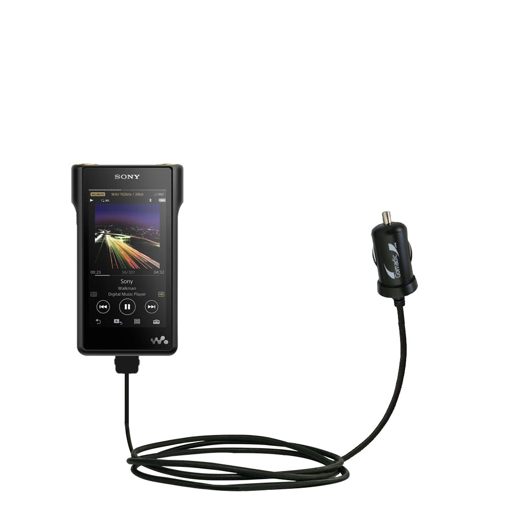 Mini Car Charger compatible with the Sony Walkman NW-WM1A