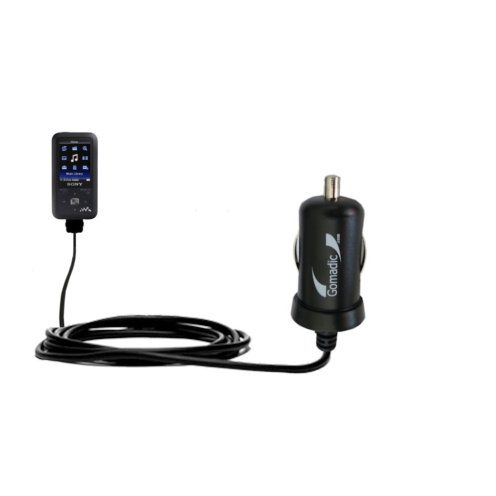 Mini Car Charger compatible with the Sony Walkman NWZ-S718