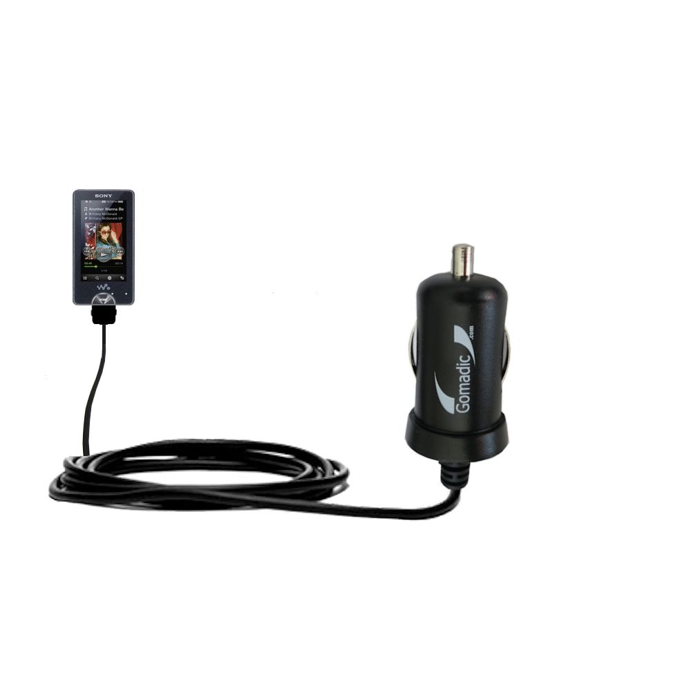 Mini Car Charger compatible with the Sony Walkman X Series NWZ-X1061