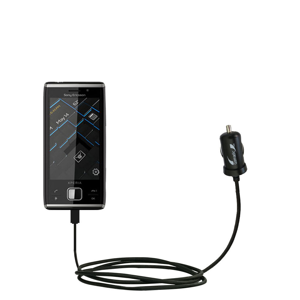 Mini Car Charger compatible with the Sony Xperia X2