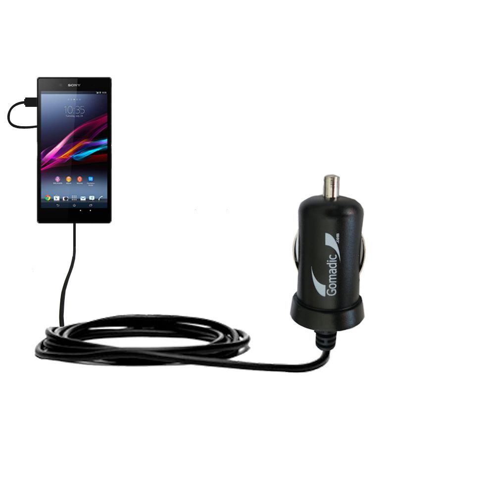Mini Car Charger compatible with the Sony Xperia Z Ultra