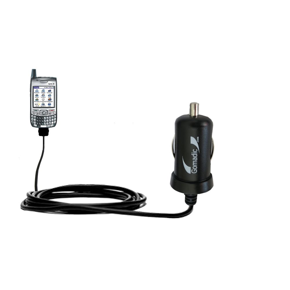 Mini Car Charger compatible with the Sprint Palm Treo 700wx