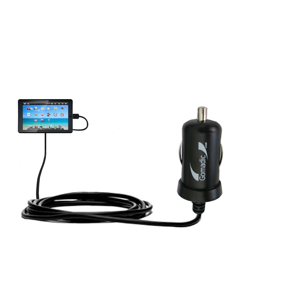 Mini Car Charger compatible with the Sylvania SYTAB7MX 7 inch Tablet