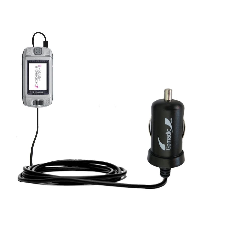 Mini Car Charger compatible with the T-Mobile Sidekick 3