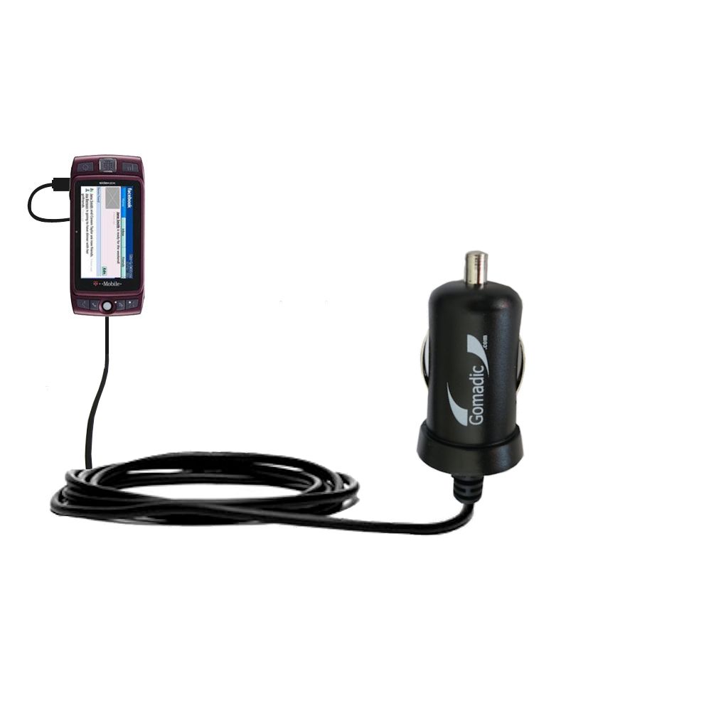 Mini Car Charger compatible with the T-Mobile Sidekick LX