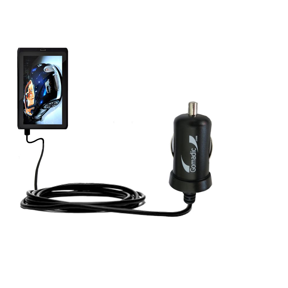 Mini Car Charger compatible with the Tablet Express Dragon Touch 10.1 inch R10