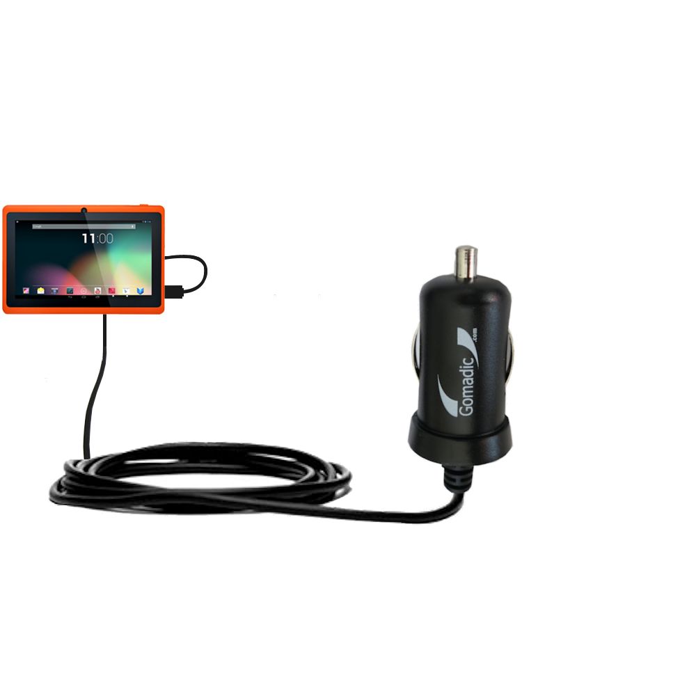 Mini Car Charger compatible with the Tablet Express Dragon Touch 7 inch Y88 R7