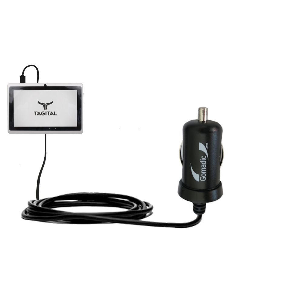 Mini Car Charger compatible with the Tagital tablet 7 inch