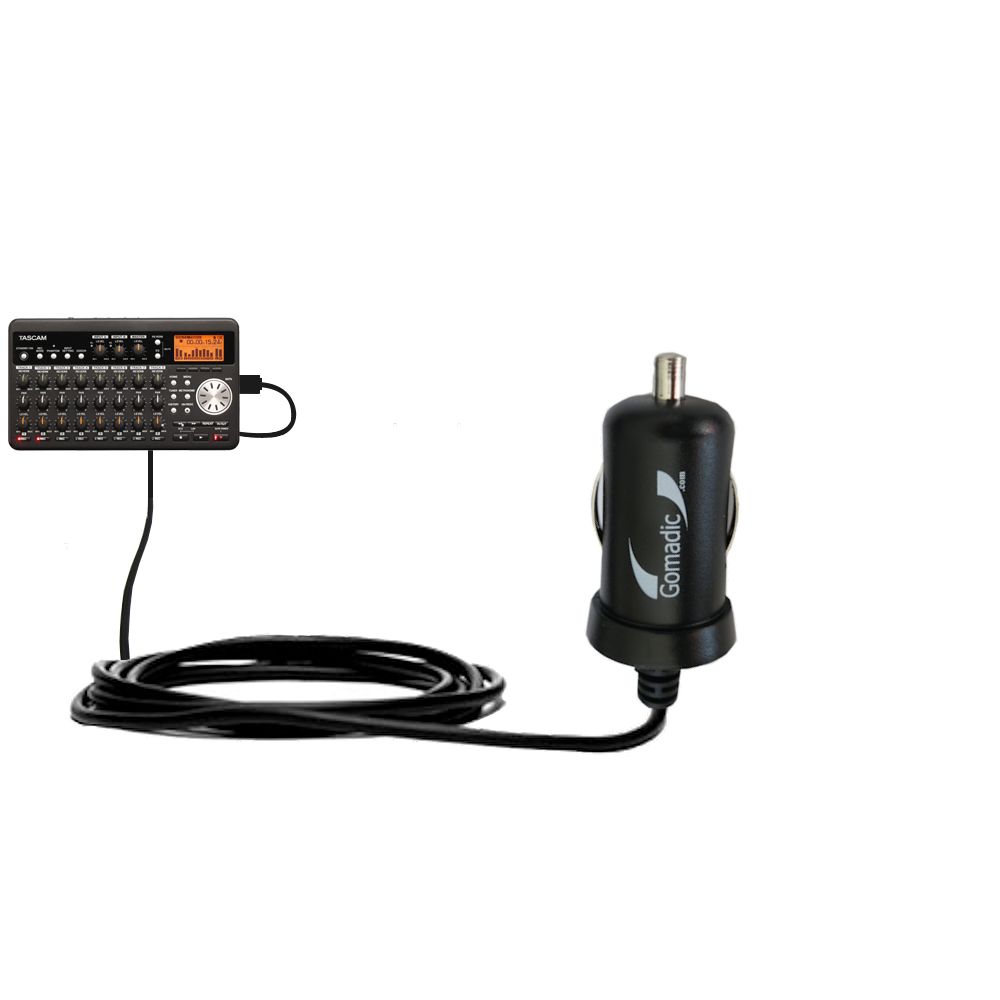 Mini Car Charger compatible with the Tascam DP-008