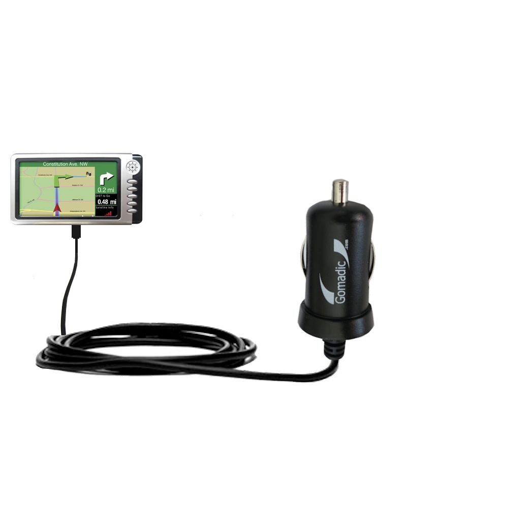 Mini Car Charger compatible with the Teletype WorldNav 7400