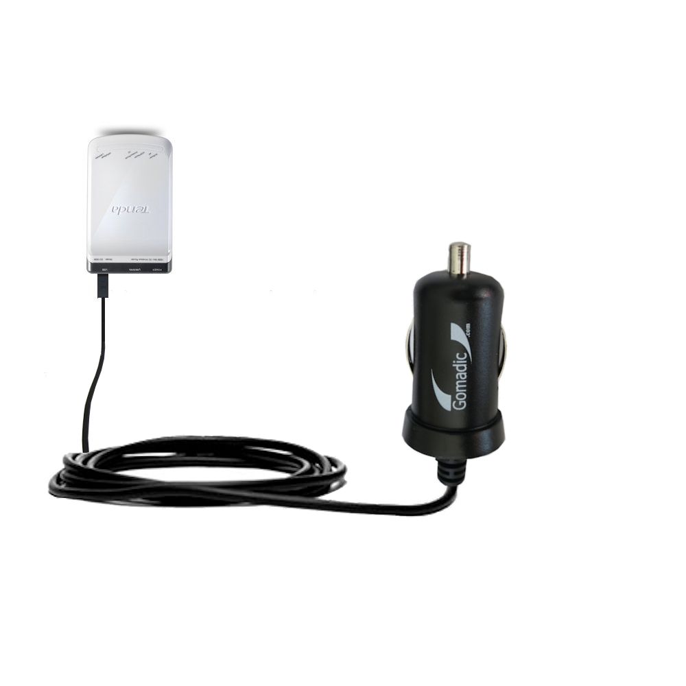 Mini Car Charger compatible with the Tenda 3G150M Portable Router