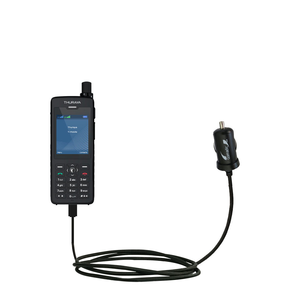 Mini Car Charger compatible with the Thuraya XT