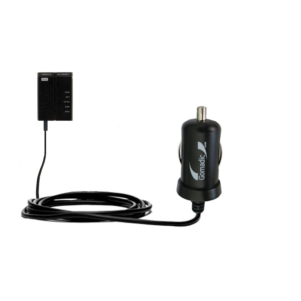 Mini Car Charger compatible with the Timetec 300M Portable Router