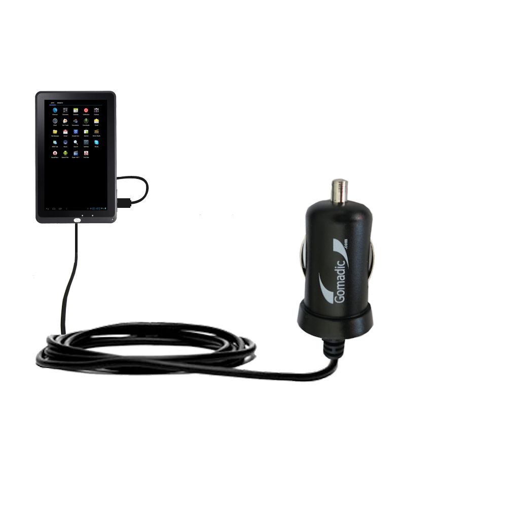 Mini Car Charger compatible with the Tivax MITRAVELER 10C3 10C2 10R2 97C4 7D-4A 7D-1A