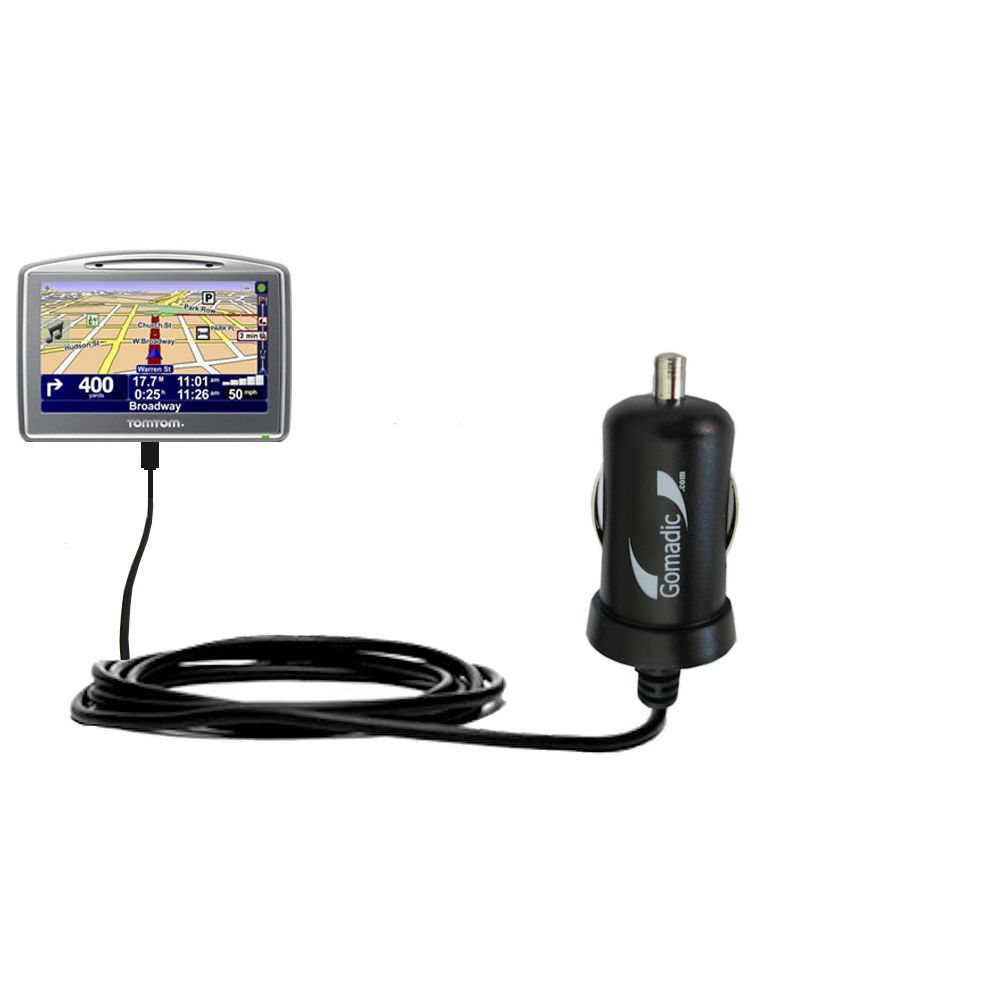 Mini Car Charger compatible with the TomTom Go 920T