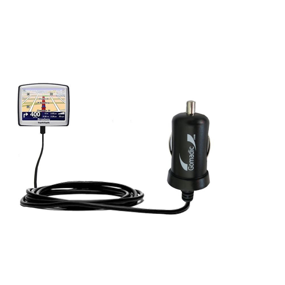 Mini Car Charger compatible with the TomTom ONE 125 S / SE