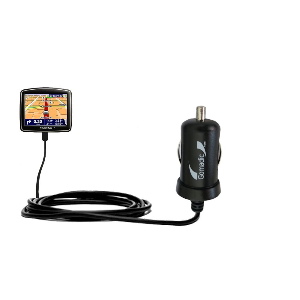 Mini Car Charger compatible with the TomTom ONE 140