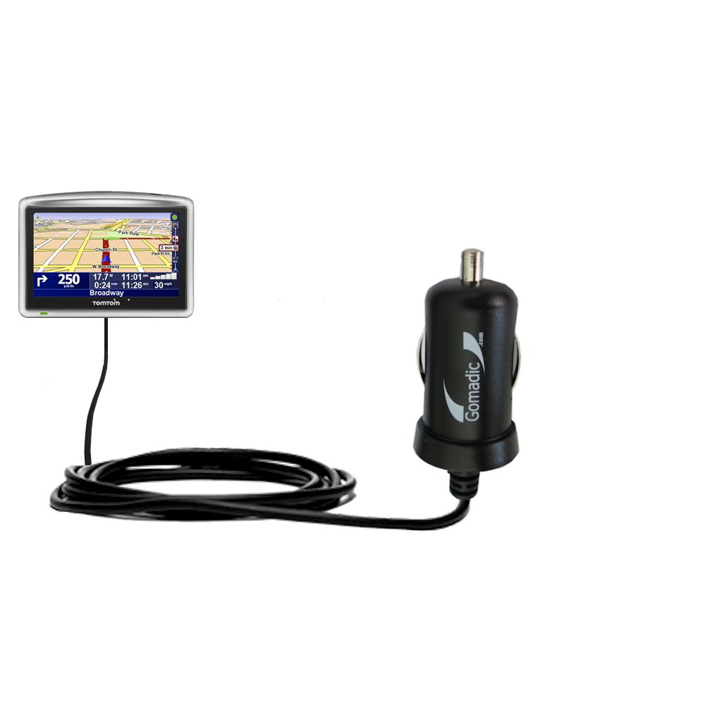 Mini Car Charger compatible with the TomTom One XL