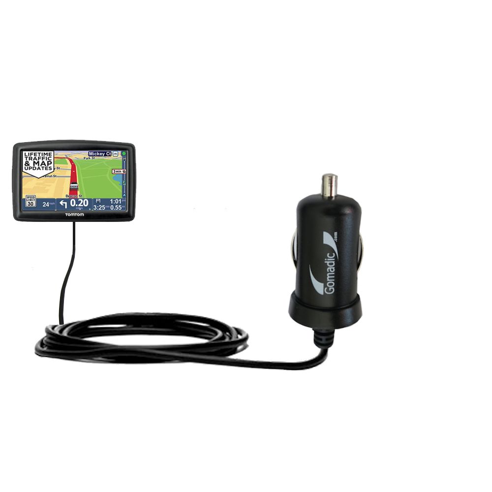 Mini Car Charger compatible with the TomTom START 45 45M 45TM 55 55M 55TM