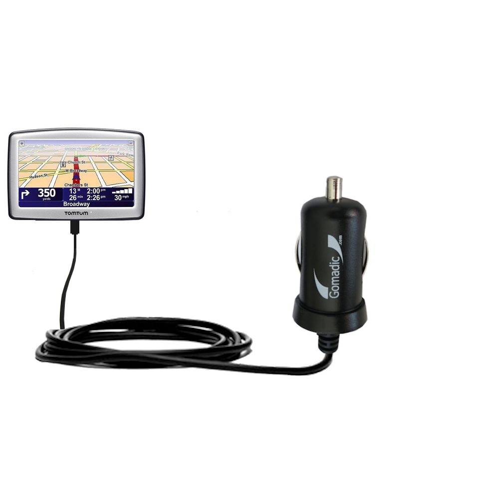 Mini Car Charger compatible with the TomTom XL 325 S / SE