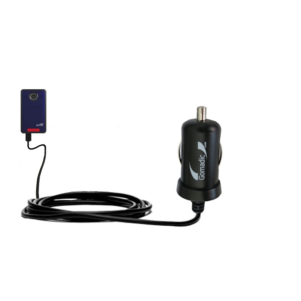 Mini Car Charger compatible with the Toshiba Camileo Clip