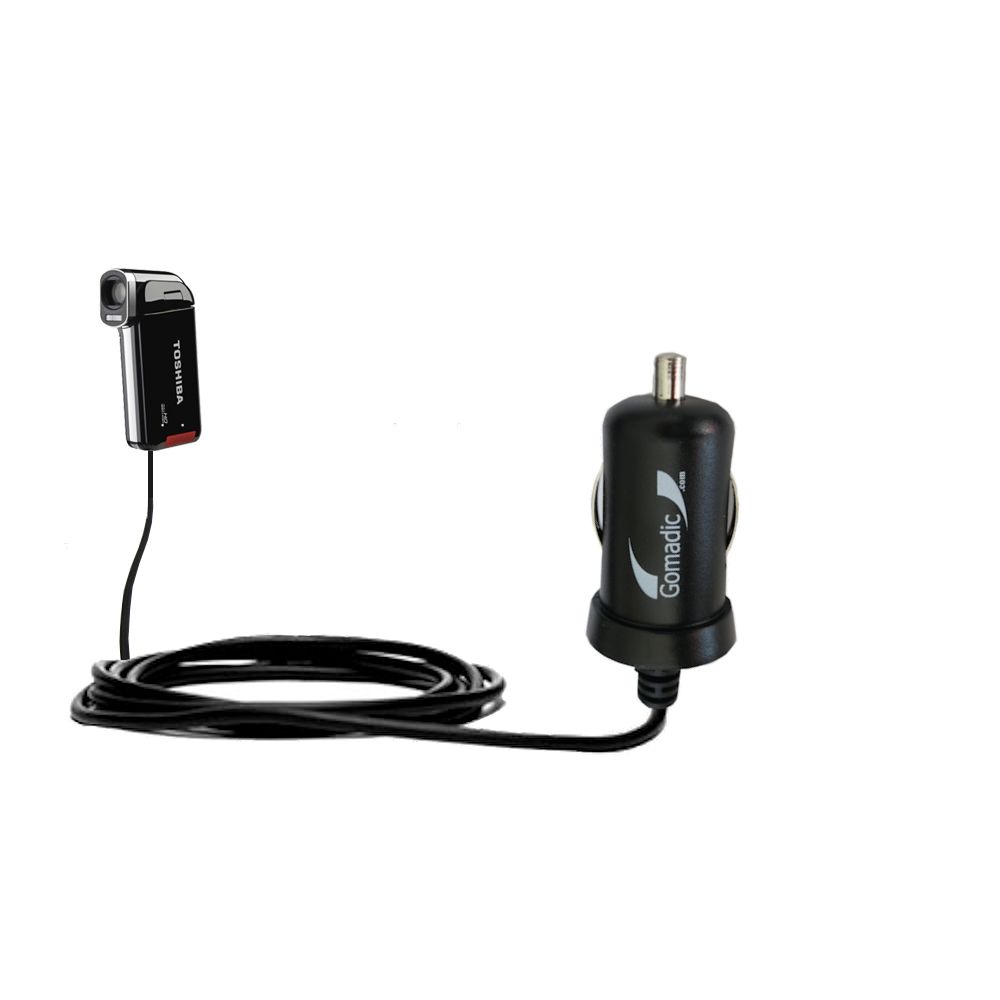 Mini Car Charger compatible with the Toshiba Camileo P100