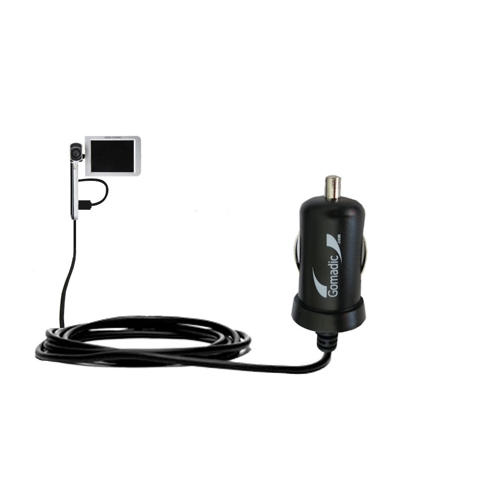 Mini Car Charger compatible with the Toshiba Camileo S20 HD Camcorder