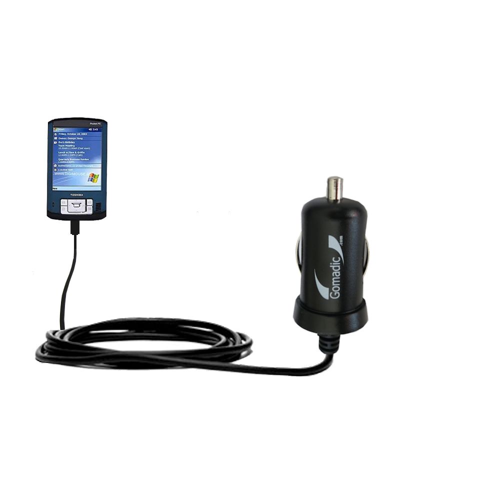 Mini Car Charger compatible with the Toshiba e830