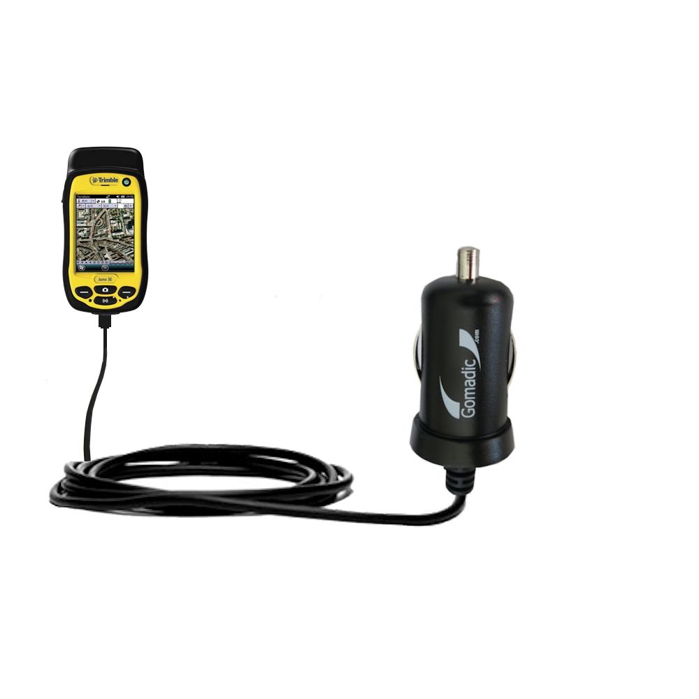 Mini Car Charger compatible with the Trimble Juno 3D 3B 3E