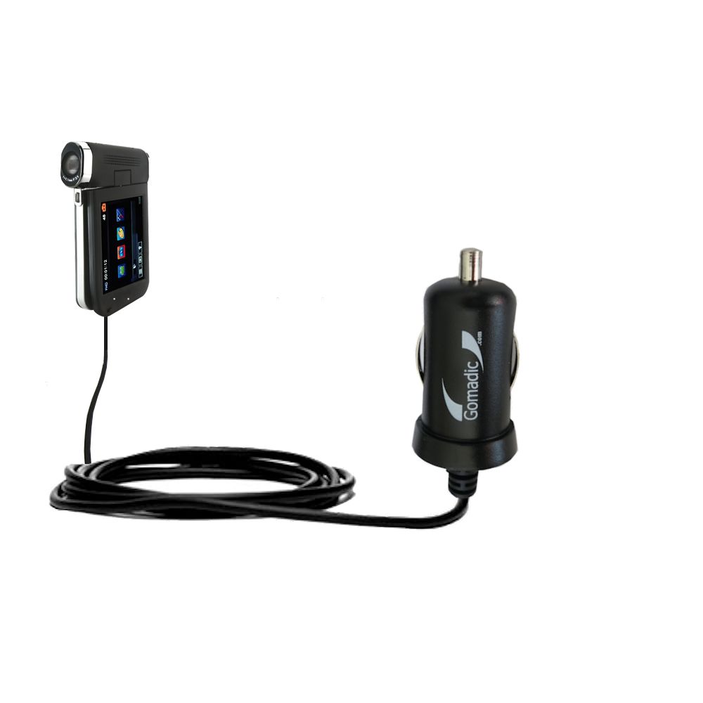 Mini Car Charger compatible with the Veho Muvi Kuzo VC-008