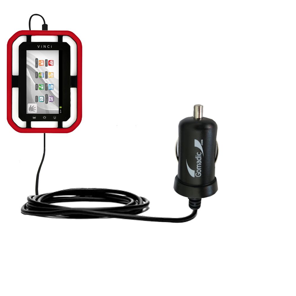 Mini Car Charger compatible with the Vinci Tab II