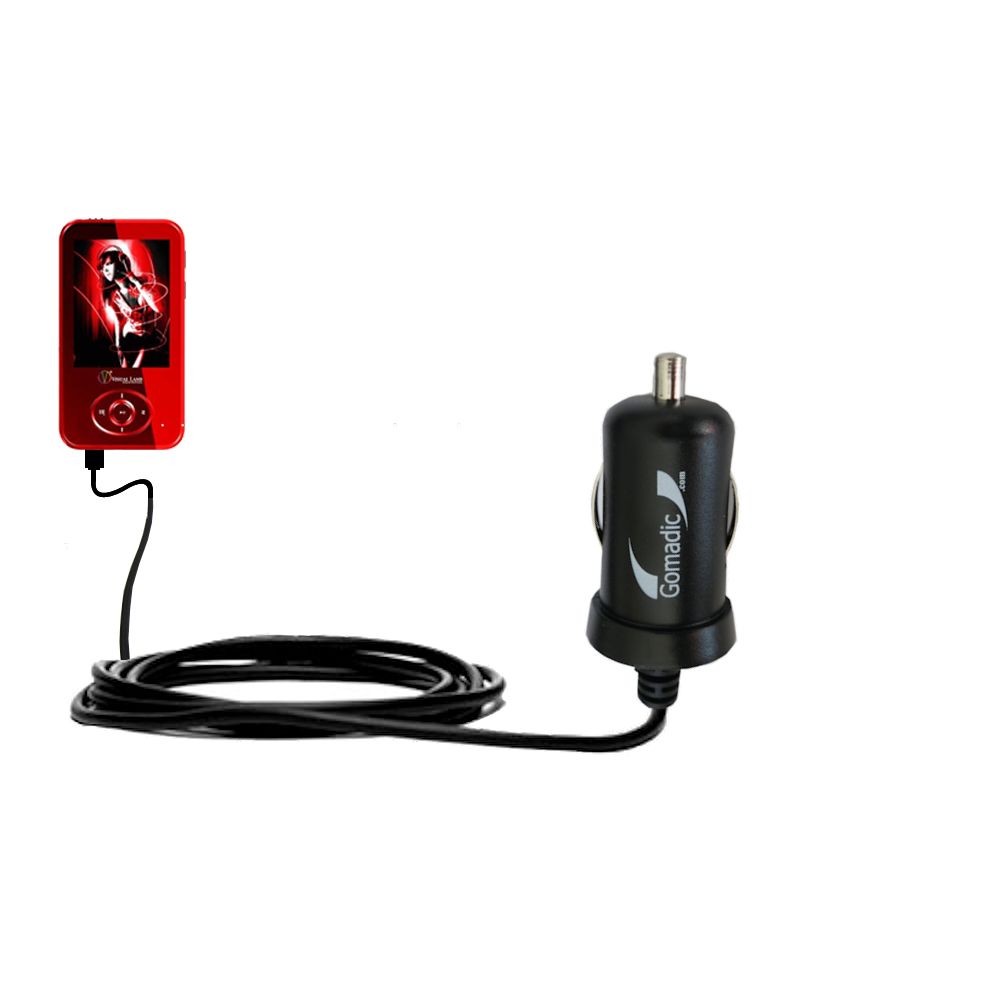 Mini Car Charger compatible with the Visual Land V-Motion Pro ME-904