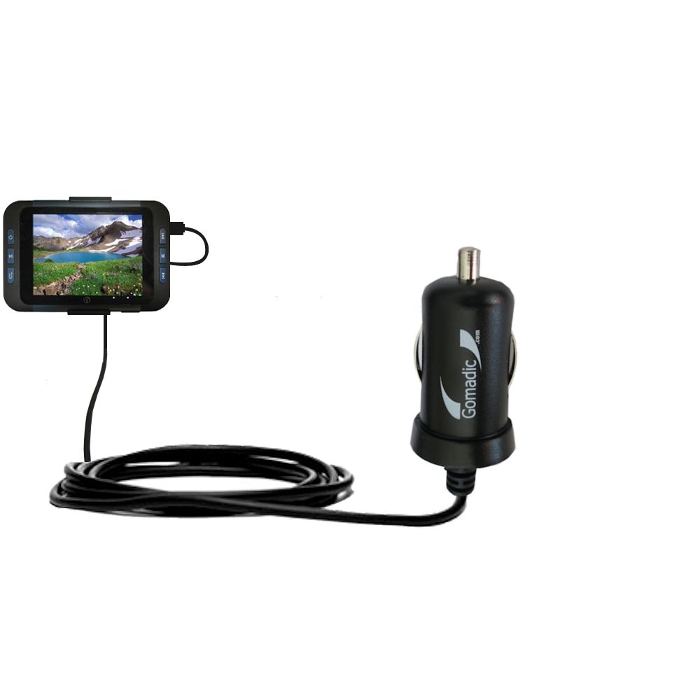 Mini Car Charger compatible with the Visual Land V-Sport VL-901