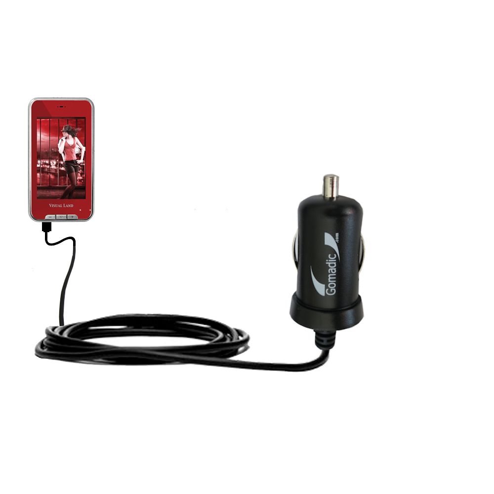 Mini Car Charger compatible with the Visual Land V-Touch Pro ME-905