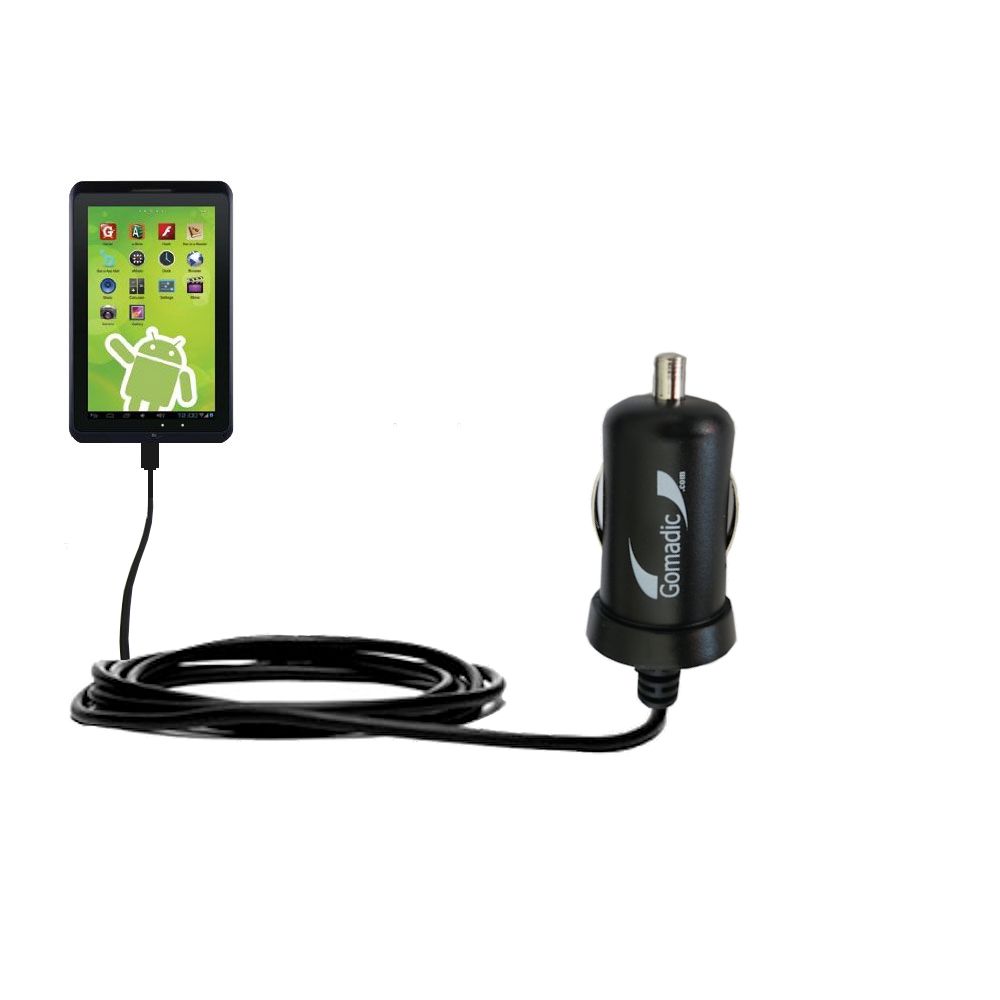 Mini Car Charger compatible with the Zeki 10 Tablet TB1082B