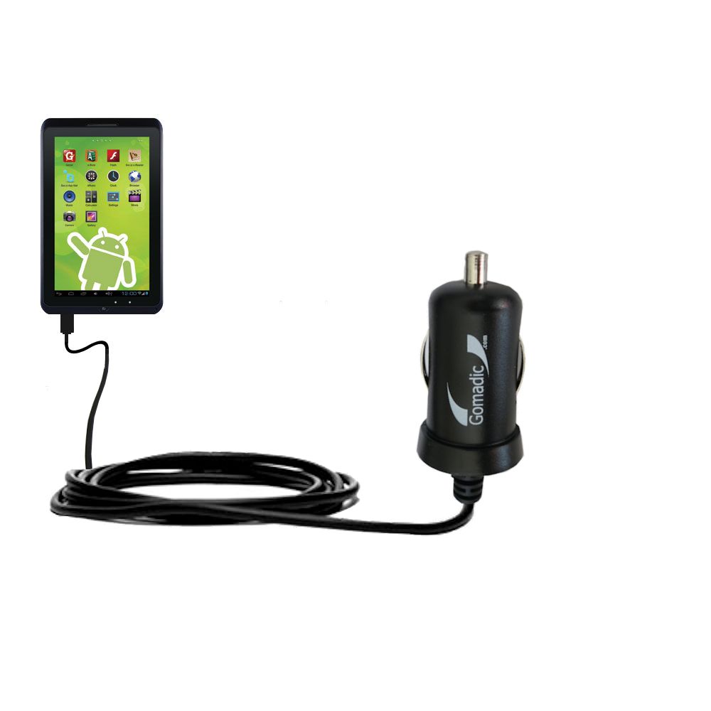 Mini Car Charger compatible with the Zeki 8 Tablet TB892B