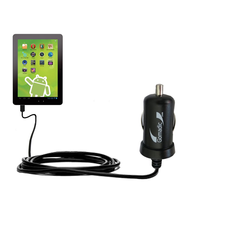 Mini Car Charger compatible with the Zeki Android Tablet TBDB863B
