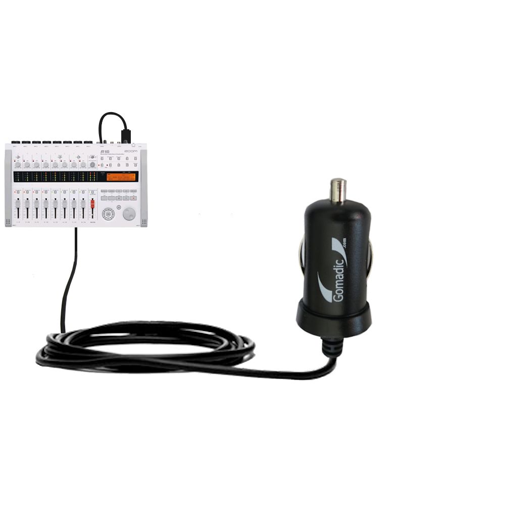 Mini Car Charger compatible with the Zoom R16