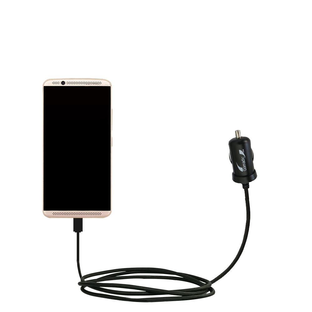 Mini Car Charger compatible with the ZTE AXON 7