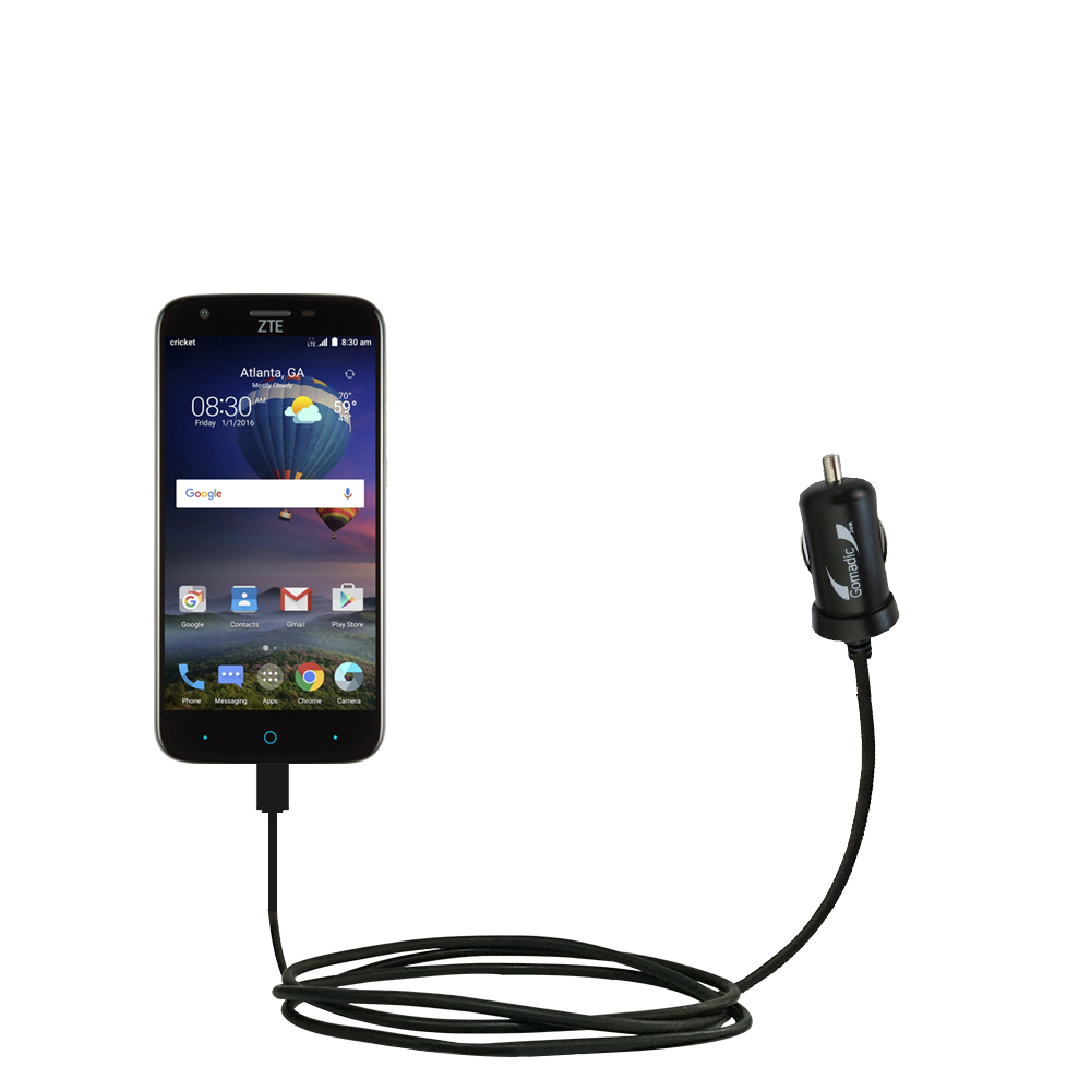 Mini Car Charger compatible with the ZTE Grand X3