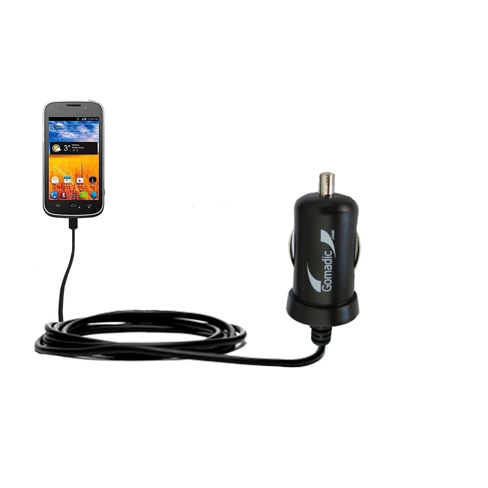 Mini Car Charger compatible with the ZTE Imperial