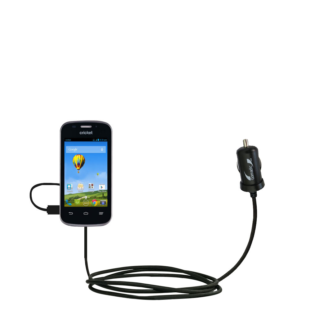 Mini Car Charger compatible with the ZTE Prelude 2