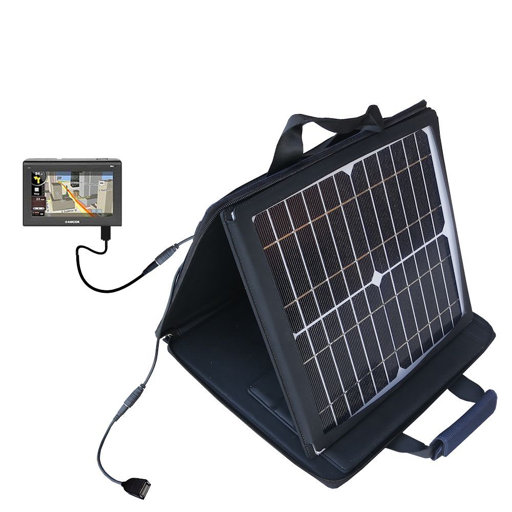 SunVolt Solar Charger compatible with the Amcor 4400 4400B and one other device - charge from sun at wall outlet-like speed