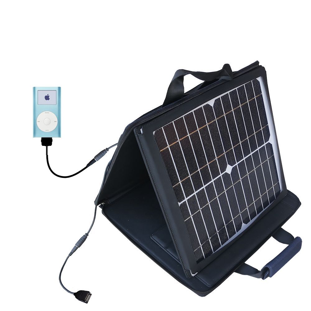 SunVolt Solar Charger compatible with the Apple iPod Mini and one other device - charge from sun at wall outlet-like speed