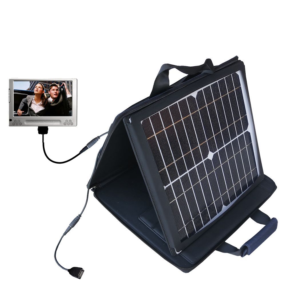 SunVolt Solar Charger compatible with the Archos 705 WiFi and one other device - charge from sun at wall outlet-like speed