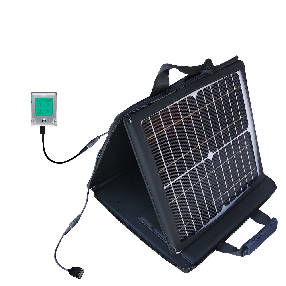 SunVolt Solar Charger compatible with the Archos Gmini XS 200 202 202s and one other device - charge from sun at wall outlet-like speed