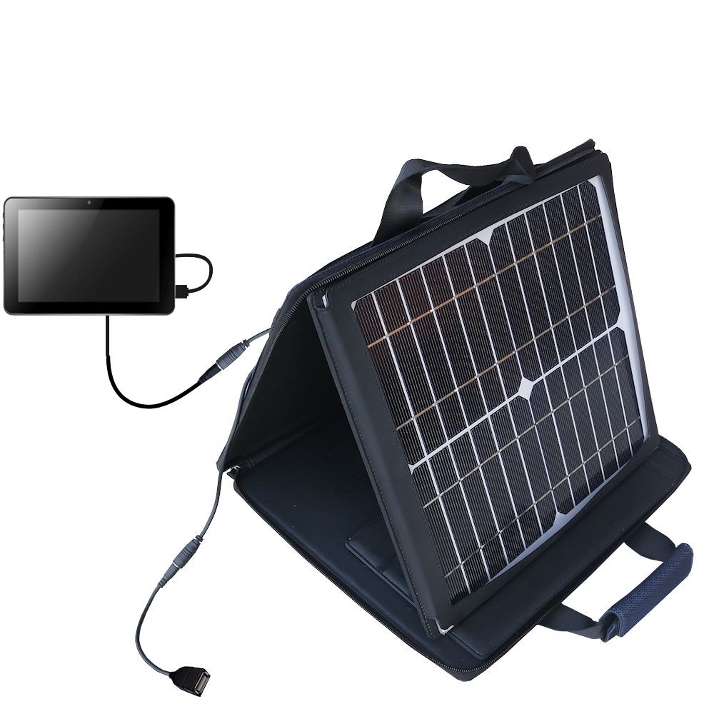 SunVolt Solar Charger compatible with the Avatar Sirius S702-R1B-2 and one other device - charge from sun at wall outlet-like speed